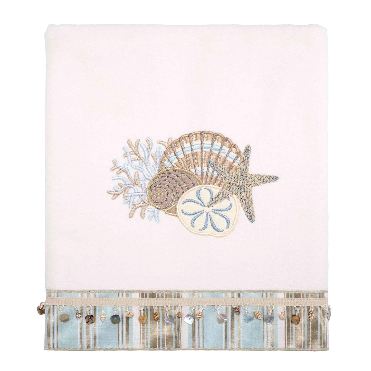 Avanti Linens By The Sea Fingertip Towel, Mineral