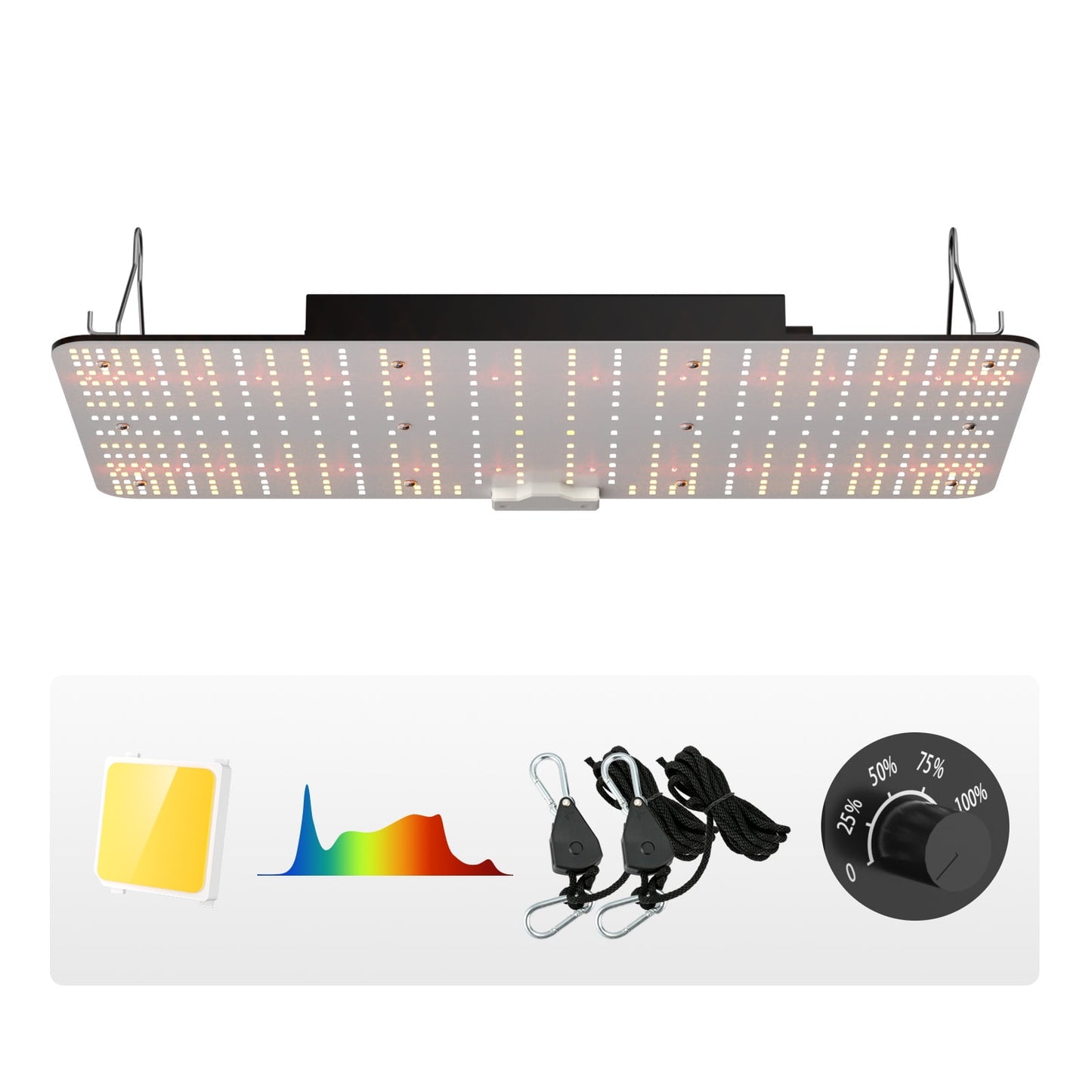 VEVOR 150W LED Grow Light Samsung 281B+PRO Chips Greenhouse Growing Light Full Spectrum Indoor Plants