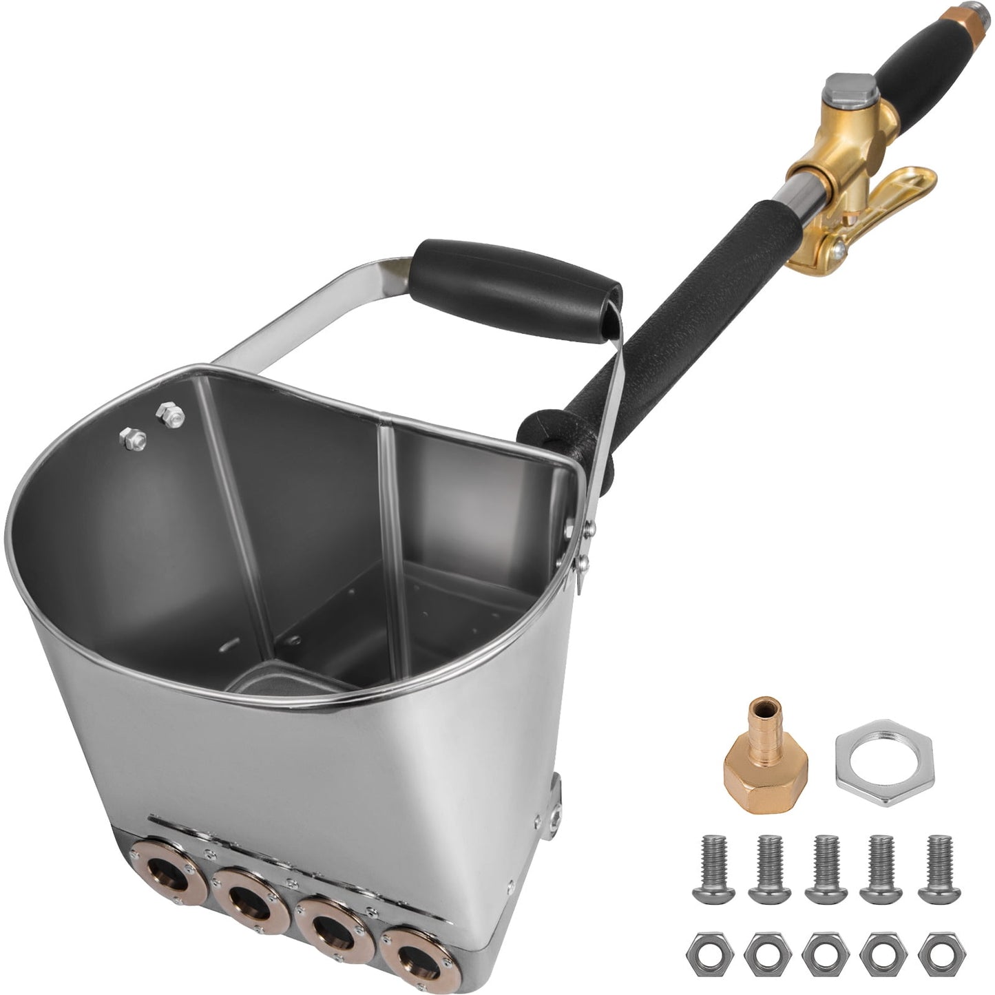 BENTISM Mortar Plaster Concrete Cement Sprayer 4 Jet 3Hp Stucco Sprayer Plaster Sprayer Cement Mortar Spray Gun Manual Sprayer Wall Painting Concrete Tool