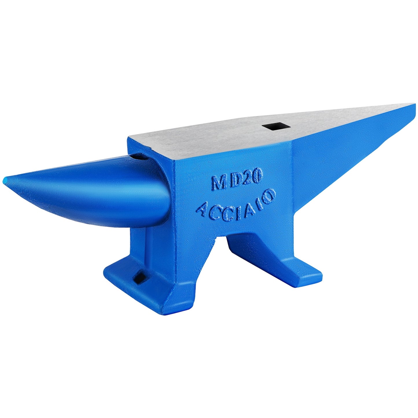 BENTISM Single Horn Anvil 44Lbs, Steel Anvil Blacksmith for Sale Forge Tools and Equipment Anvil Rugged Round and Square Hole Horn Metalsmith Blacksmith Tool