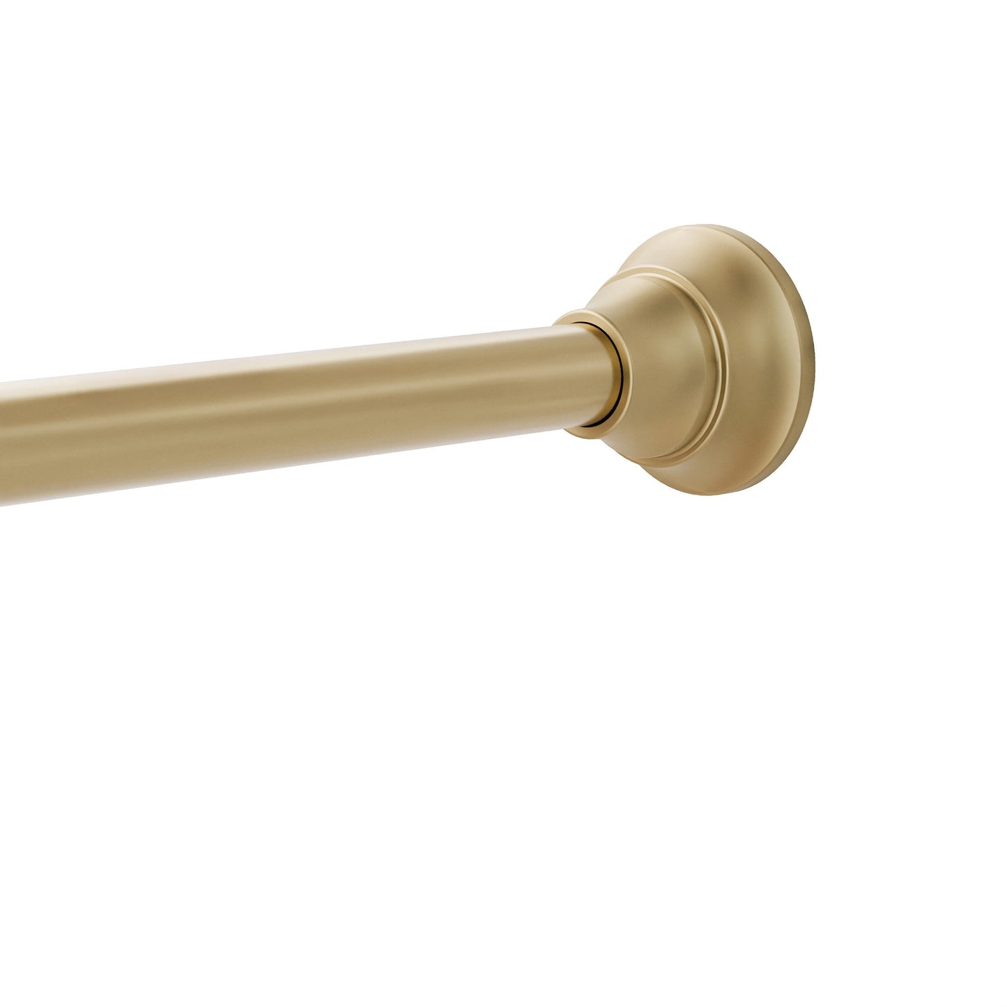 Better Homes & Gardens Rustproof 43†to 72†Adjustable Tension Decorative Shower Curtain Rod, Brass