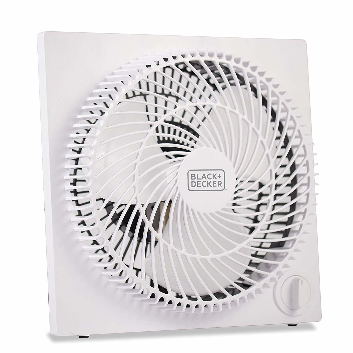 BLACK+DECKER Mini Box Fan – Tabletop Quiet 9 Inch Desk Box Fans Frameless BFB09W White