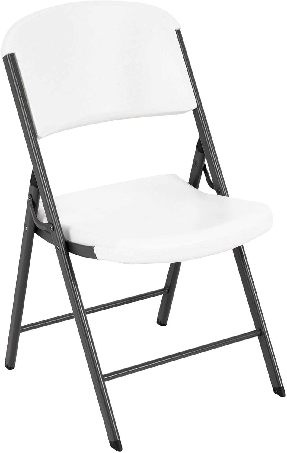 BalanceFrom Silla Plegable de Plástico Resistente, Cómoda, Resistente, Compacta, Capacidad de 500 Libras, para el Hogar, Oficina O Eventos, Paquete de 2/paquete de 4/paquete de 6, Blanco y Negro