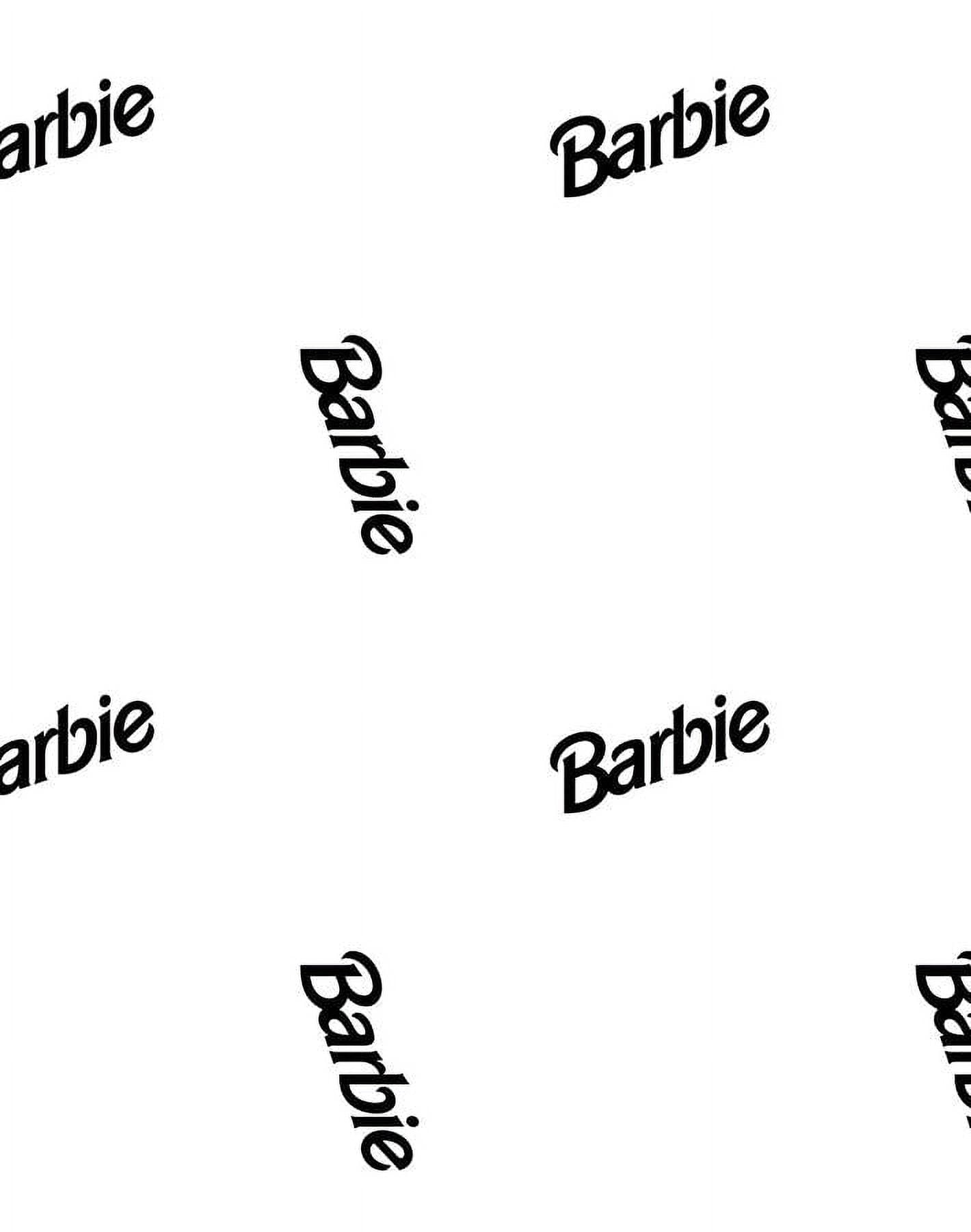 Barbie 90s Logo Removable Vinyl Wallpaper by Barbie - White