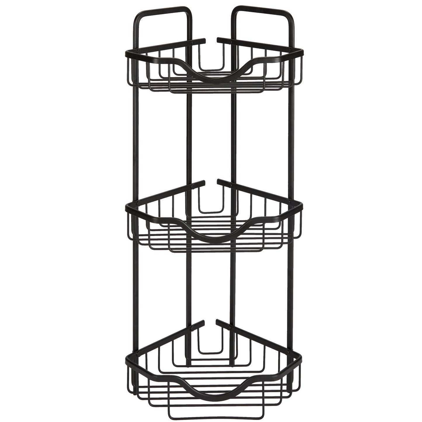 Bath Bliss 3 Tier Aluminum Bath Shelf in Black