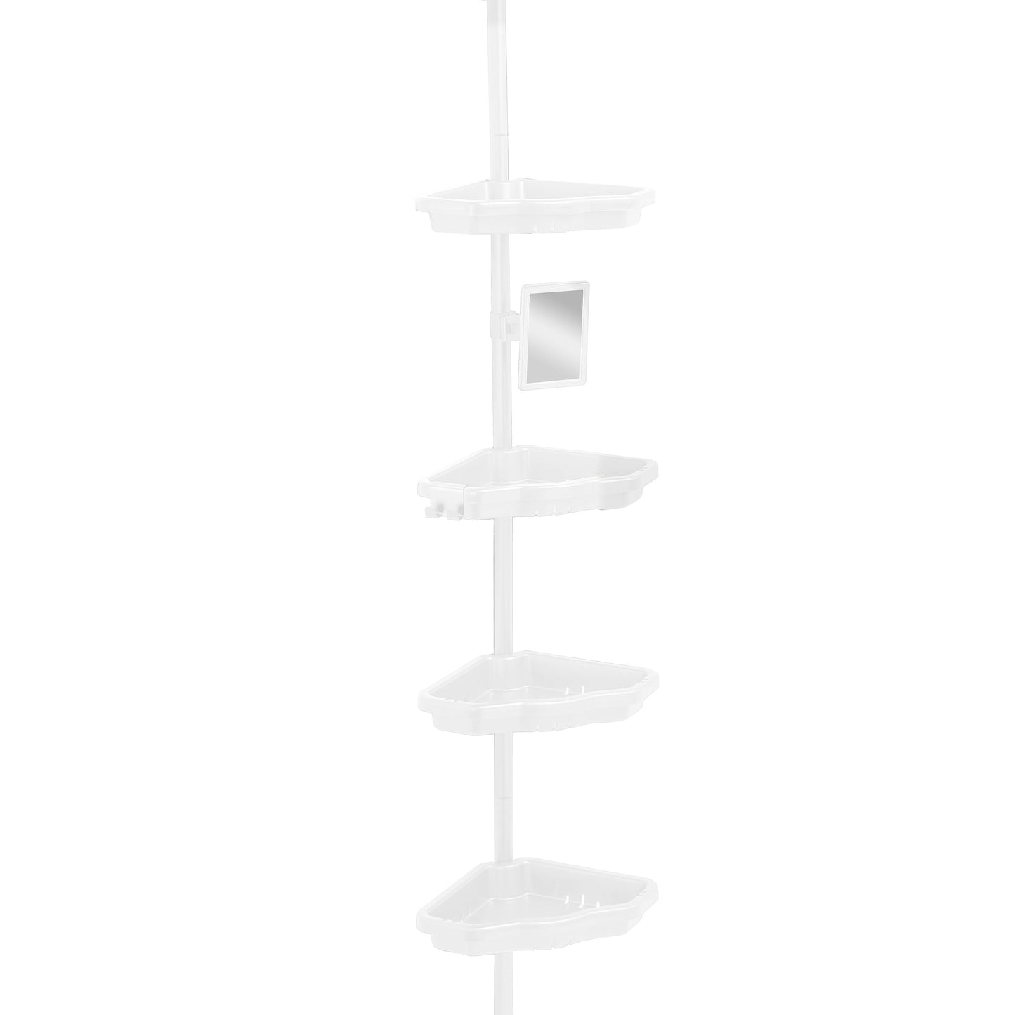 Bath Bliss 4 Tier Corner Shower Organizer in White
