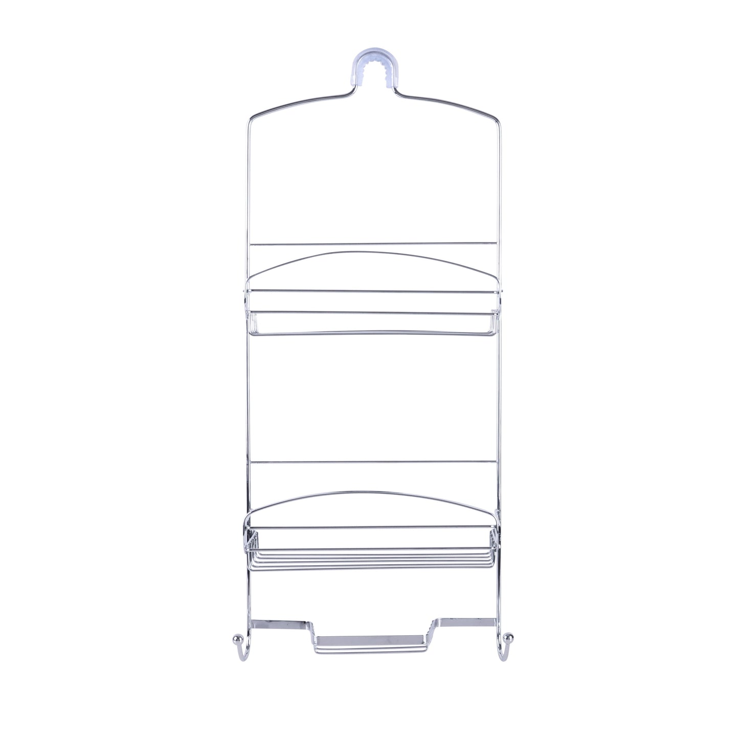 Bath Bliss Harbor Collection Deluxe Two Shelf Shower Caddy in Chrome