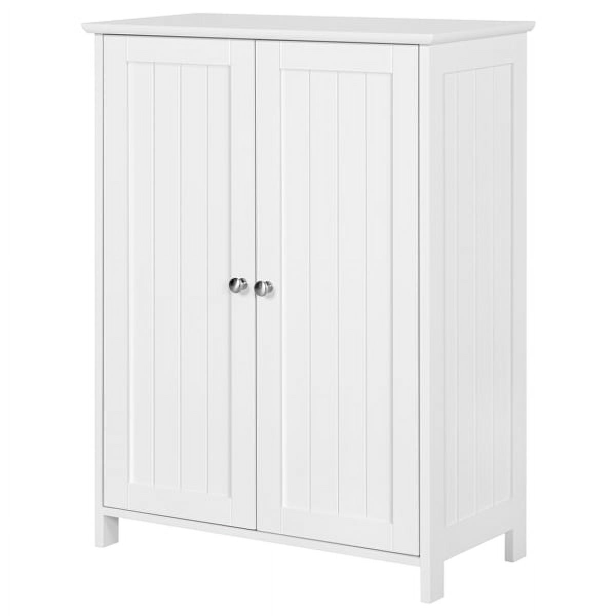 Renwick Bathroom Wall Cabinet with Double Doors Wall Mounted Medicine Cabinet Hanging Organizer White