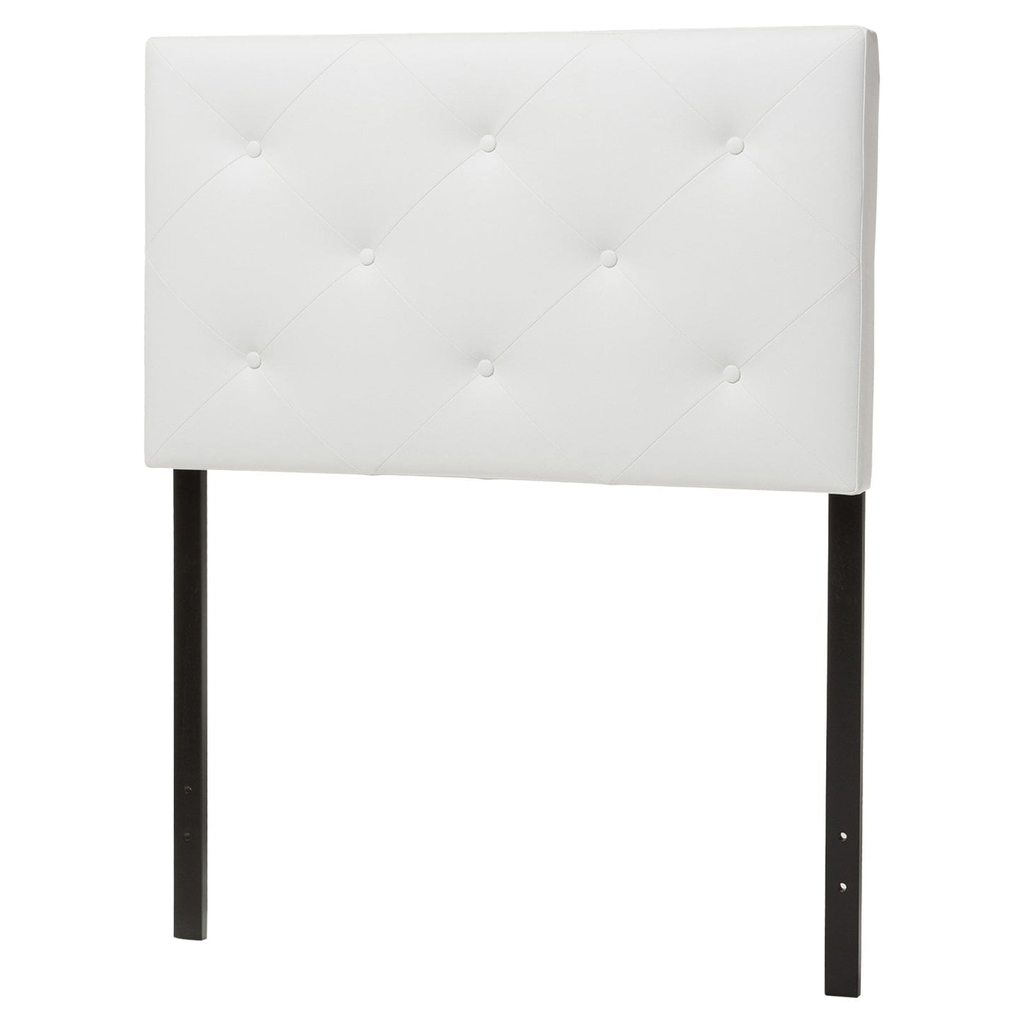 Baxton Studio Baltimore Cabecera Tapizada, Queen, White