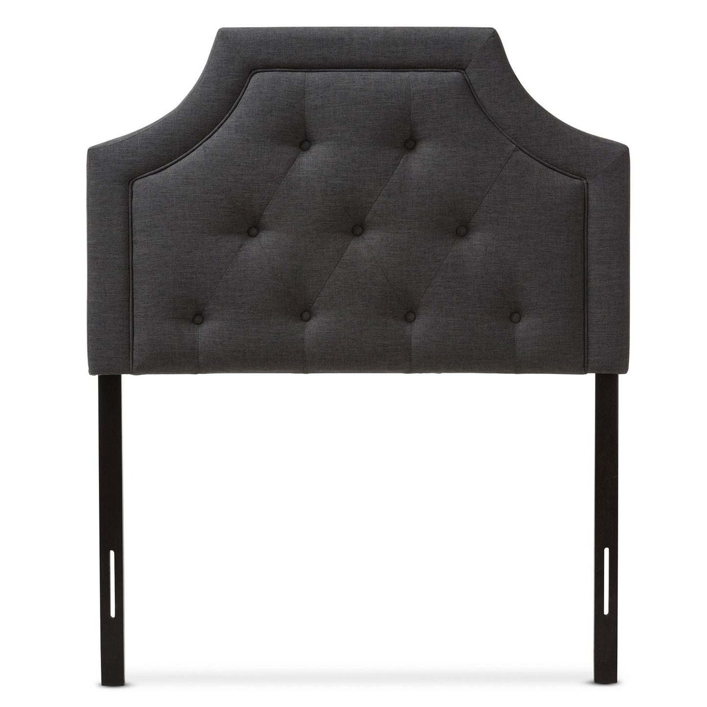 Baxton Studio Mars Modern and Contemporary Dark Grey Fabric King Size Headboard
