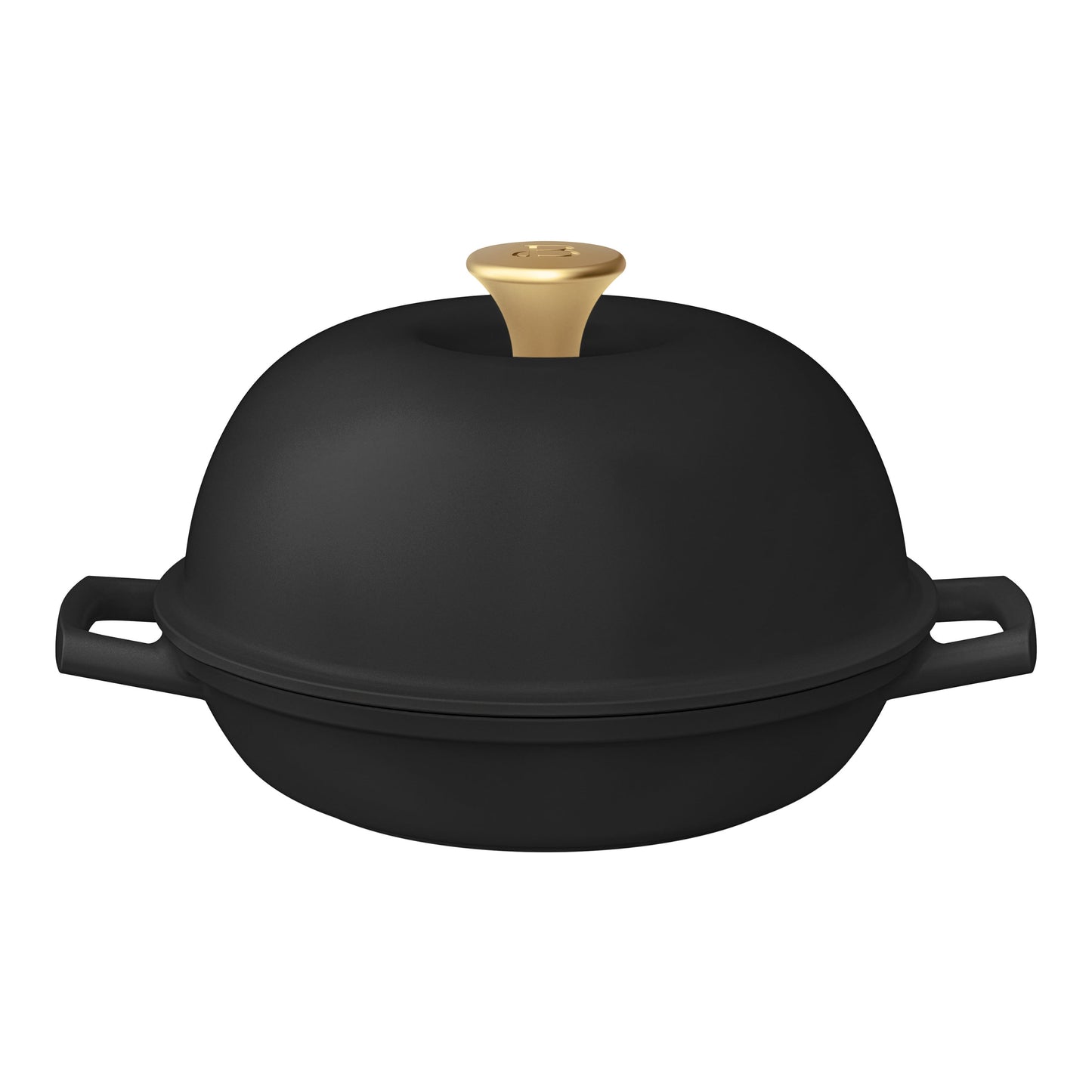 Beautiful Enameled Cast Iron Bread Oven, 10 inch, Round, Black Sesame by Drew Barrymore