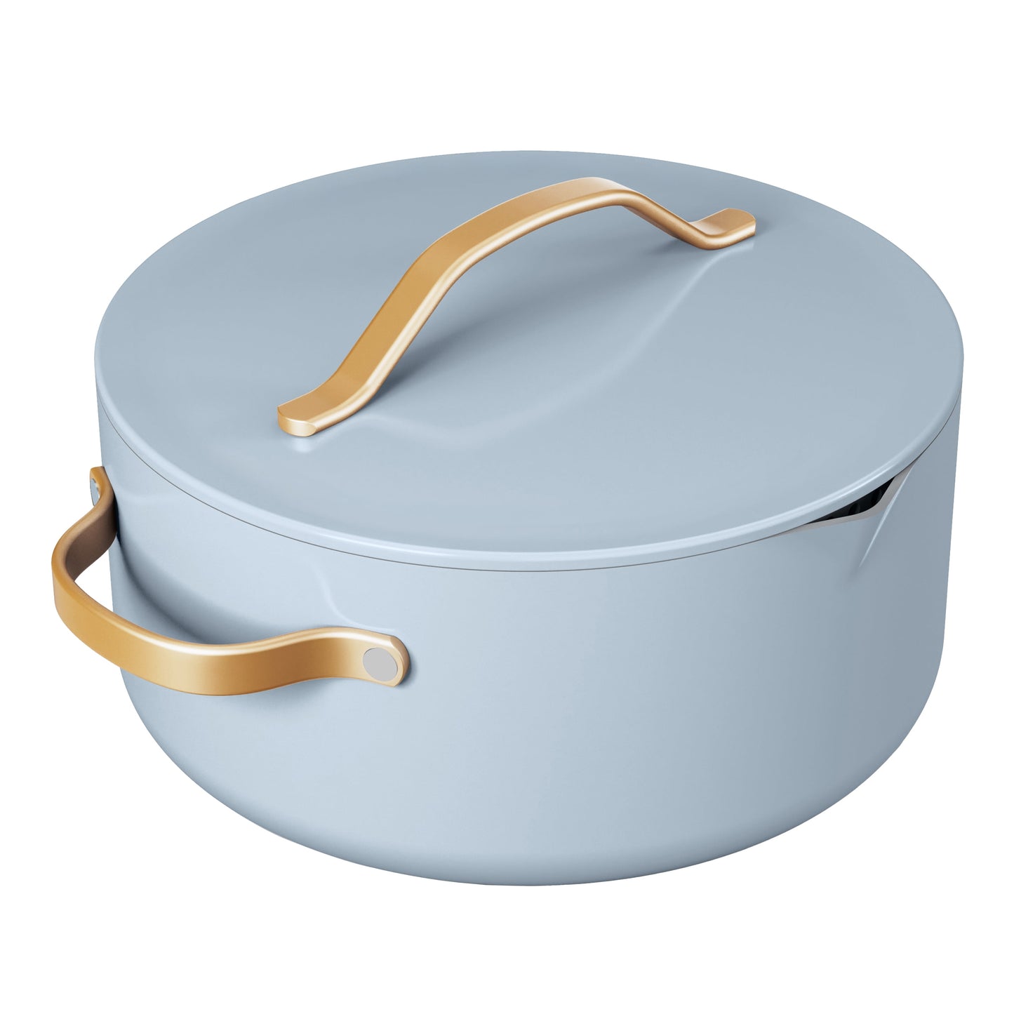 Beautiful Olla Holandesa de Cerámica Antiadherente de 5 Cuartos con Tapa Coladora, Sésamo Negro de Drew Barrymore