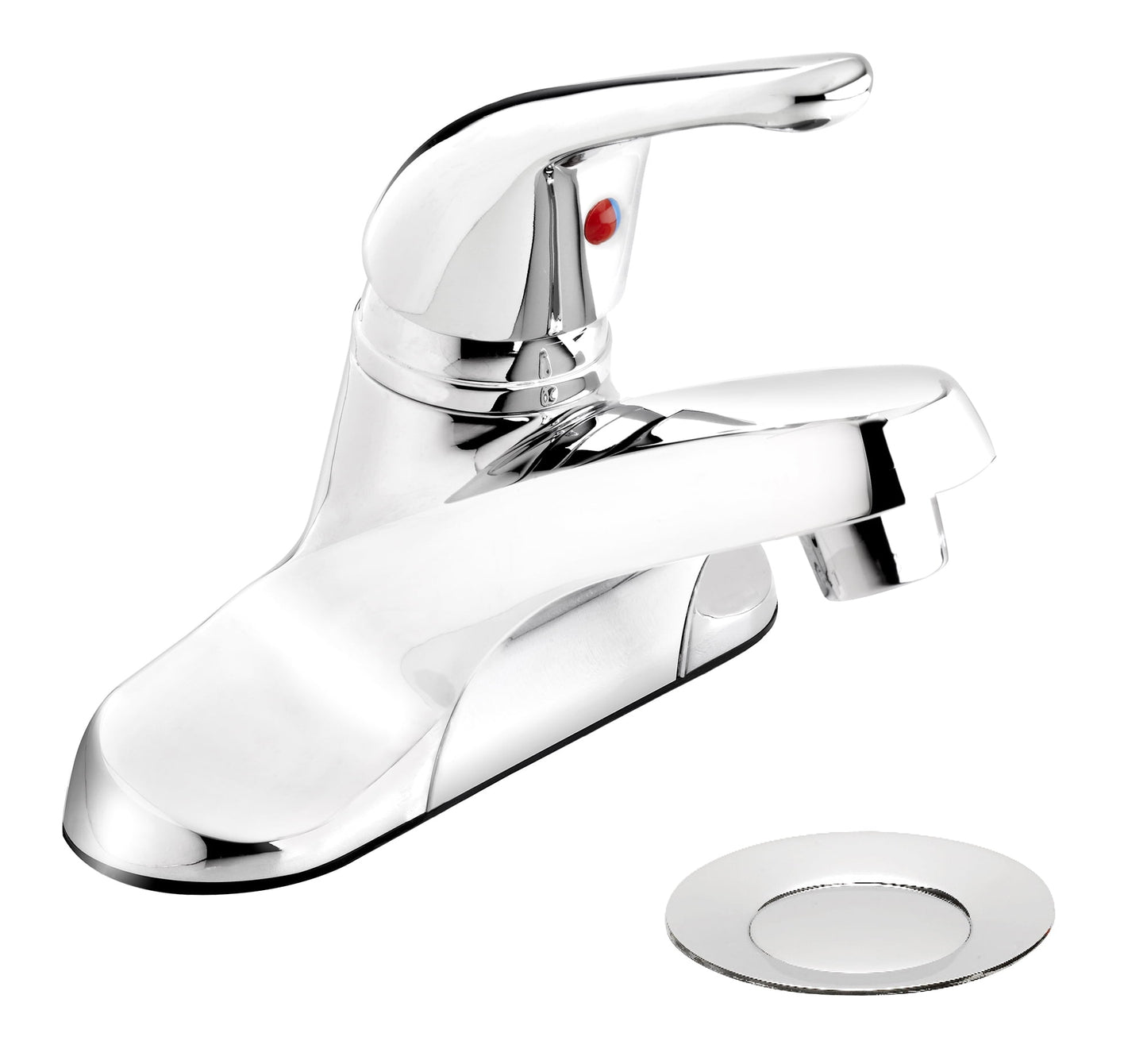 Belanger EBY24CCP Single Handle Centerset Bathroom Faucet with Drain, Polished Chrome