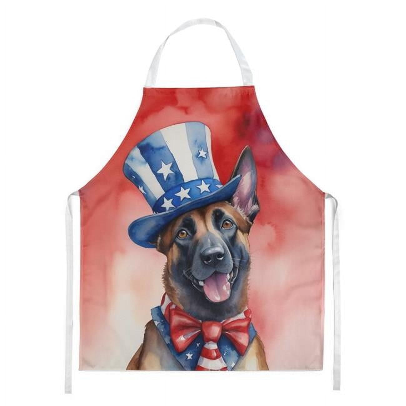 Belgian Malinois Patriotic American Apron 27 in x 30 in