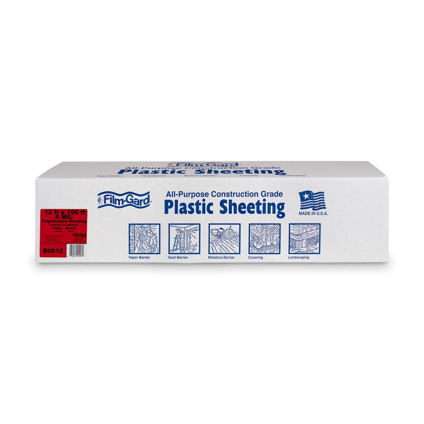 Berry Plastics Corp B0612 12x100 Black Polysheeting