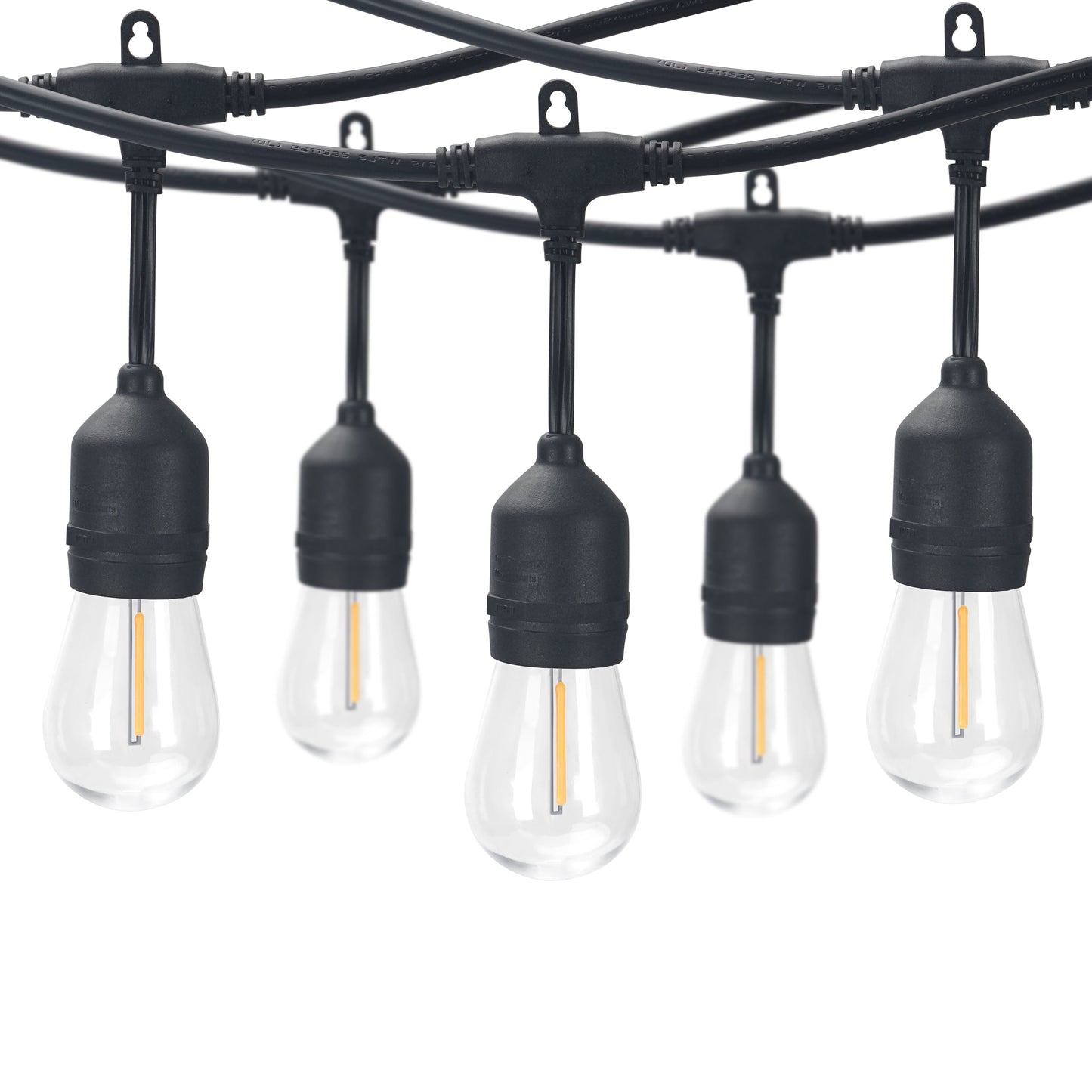 Better Homes & Gardens 12-Foot Outdoor Commercial String Light, 6 Shatterproof LED Bulbs, Plug-In, Weather-Resistant