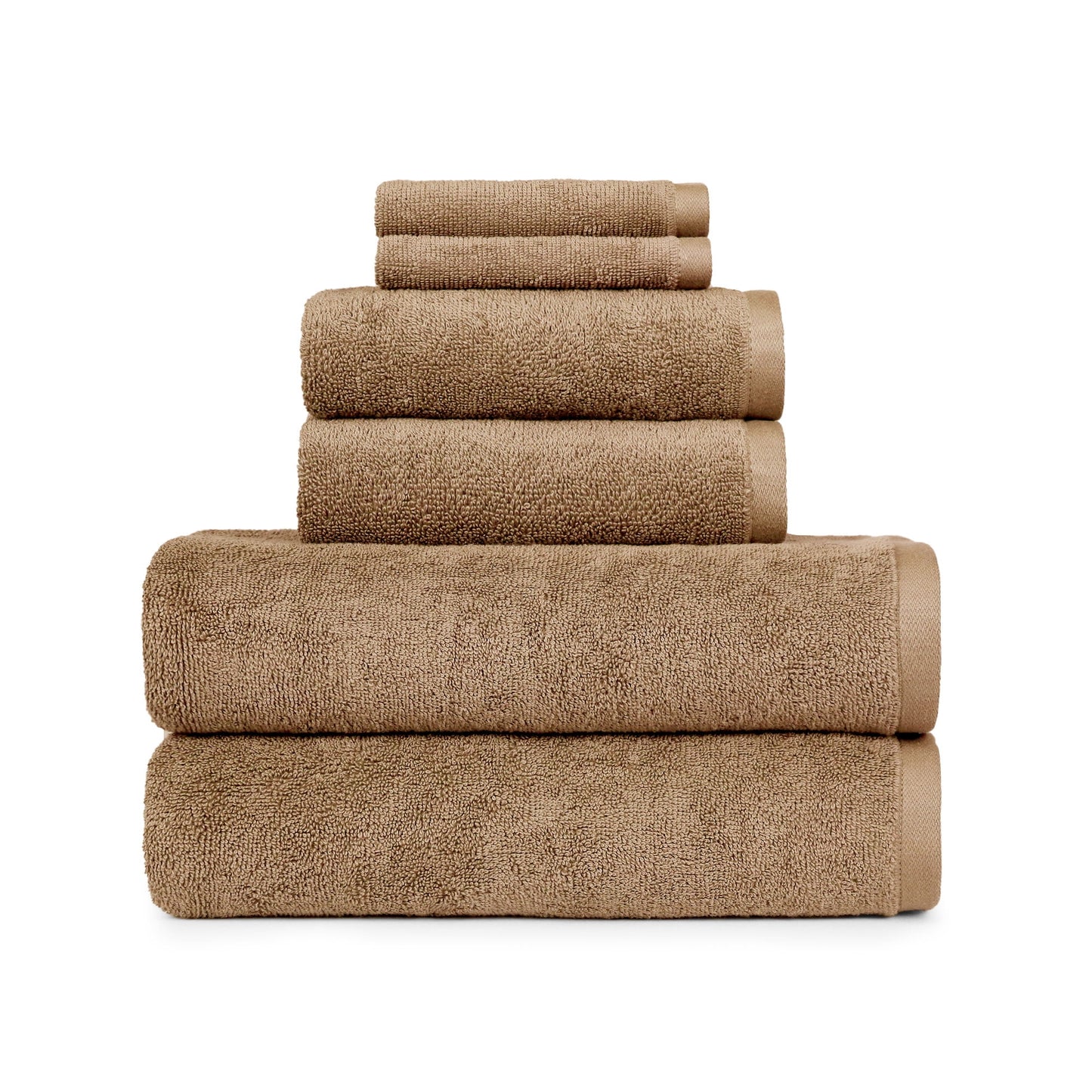 Better Homes & Gardens PowerLoft 6 Piece Bath Towel Set, Arctic White