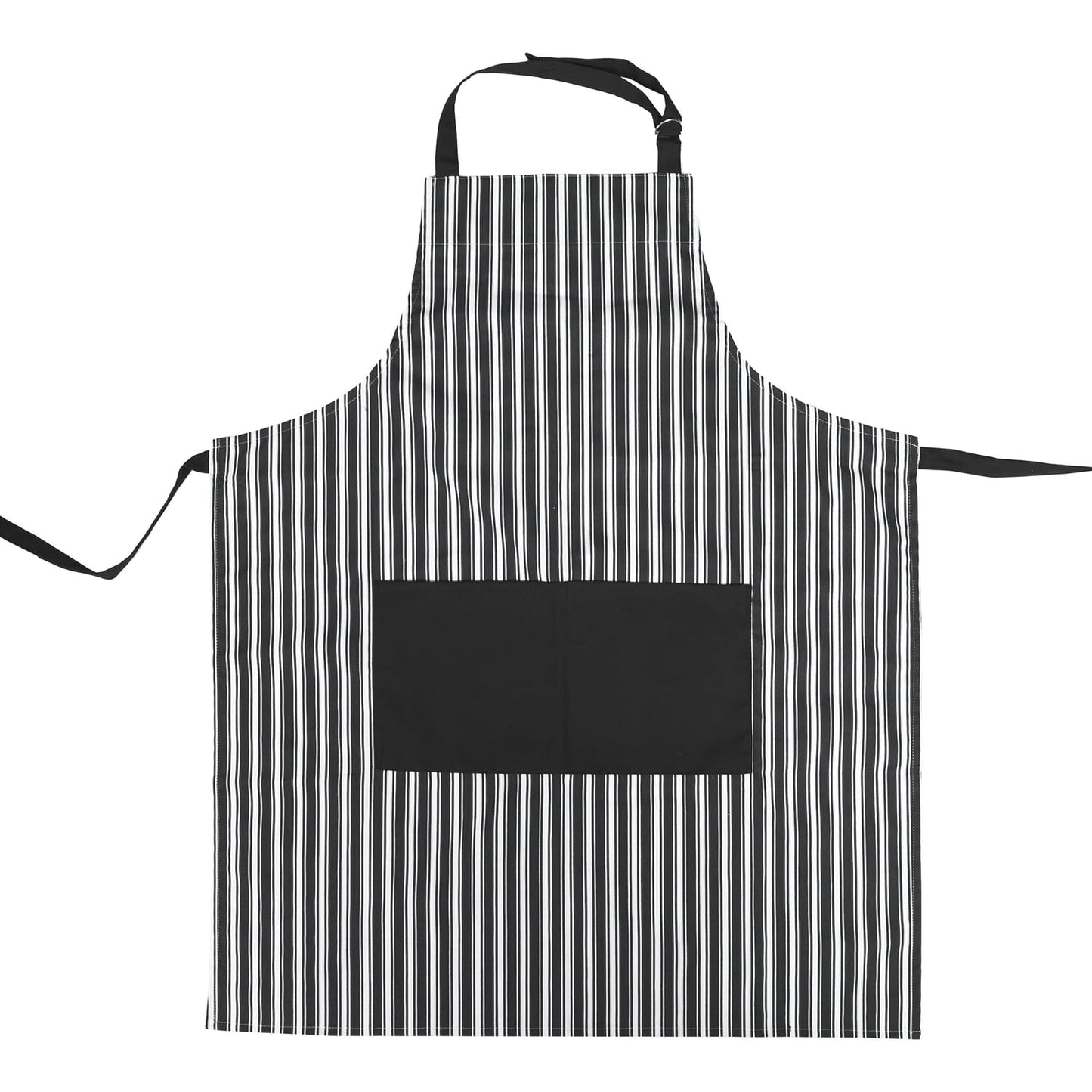 Better Houseware Adjustable Striped Apron (Black), 1685/E