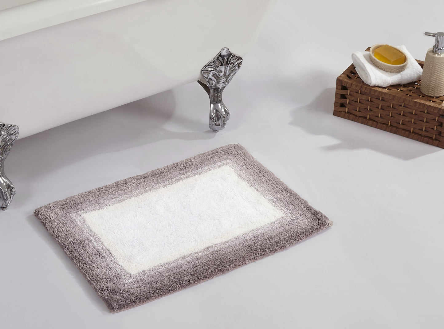 Better Trends 24" x 40" Bathroom Rug 100% Cotton Bath Rug Water Absorbent & Non Slip Bath Mat (Beige) Torrent Collection