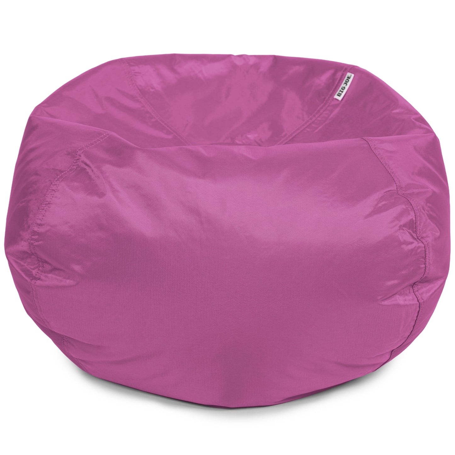 Big Joe Classic Kids Bean Bag Chair, 2 ft Round, Radiant Orchid, Easy-Clean SmartMax Fabric, Refillable with Built-in Handle