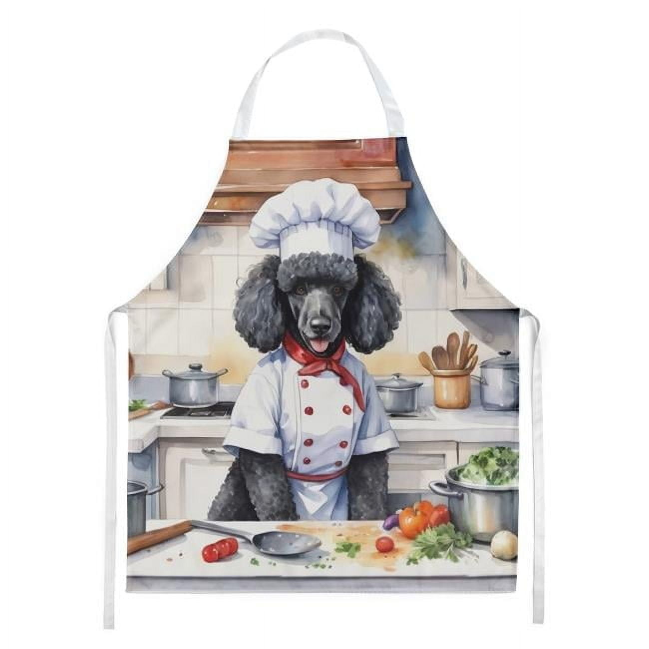 Black Poodle The Chef Apron 27 in x 30 in