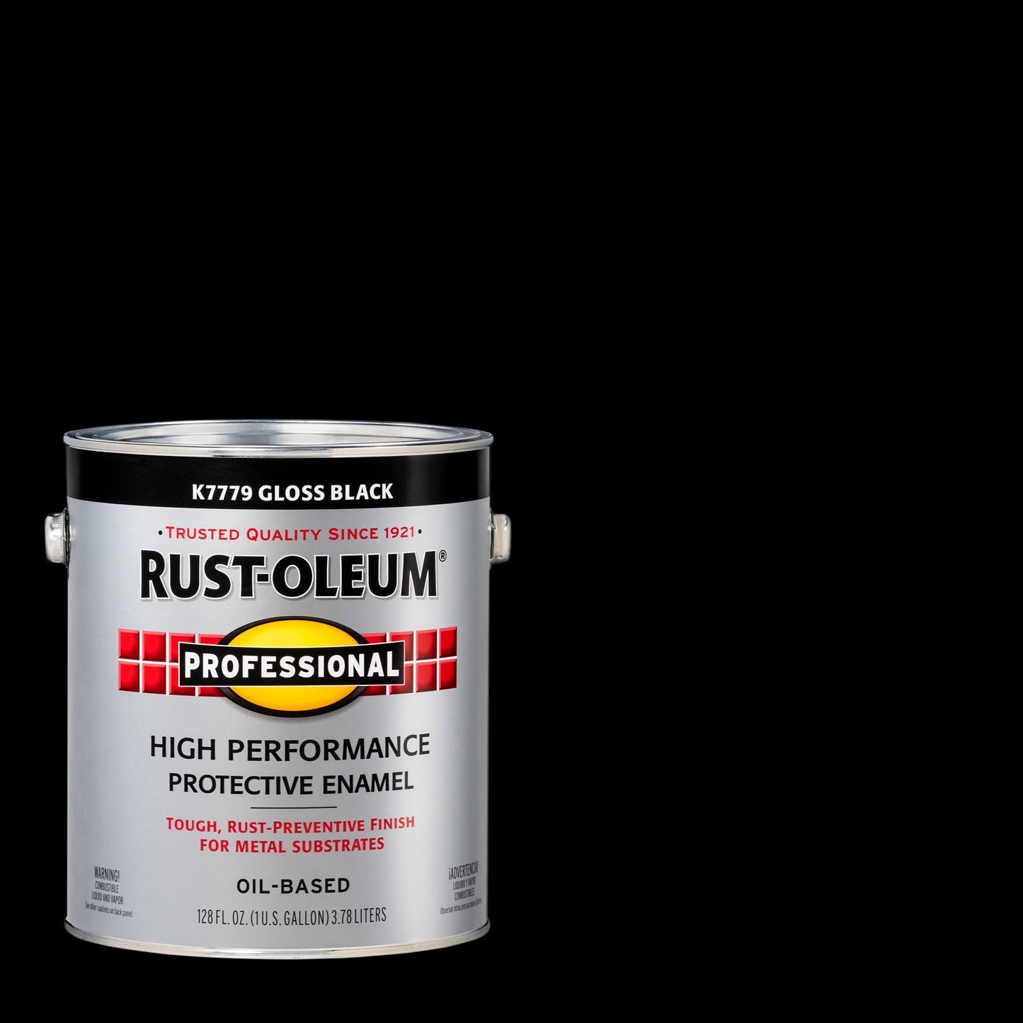 2 Pack, Black, Rust-Oleum Professional High Performance Protective Enamel-K7779402, Gallon