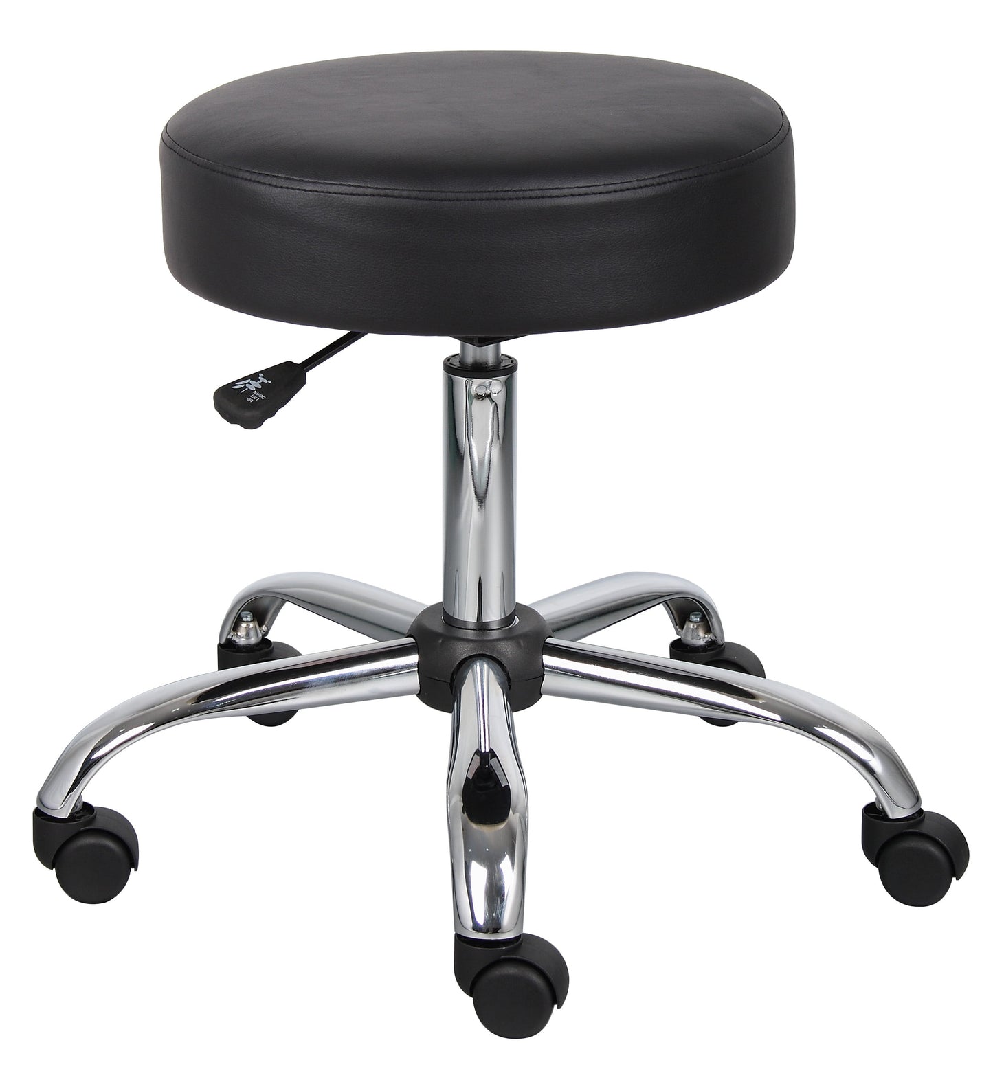 Boss Office Products Antimicrobial Vinyl Medical Stool, Black