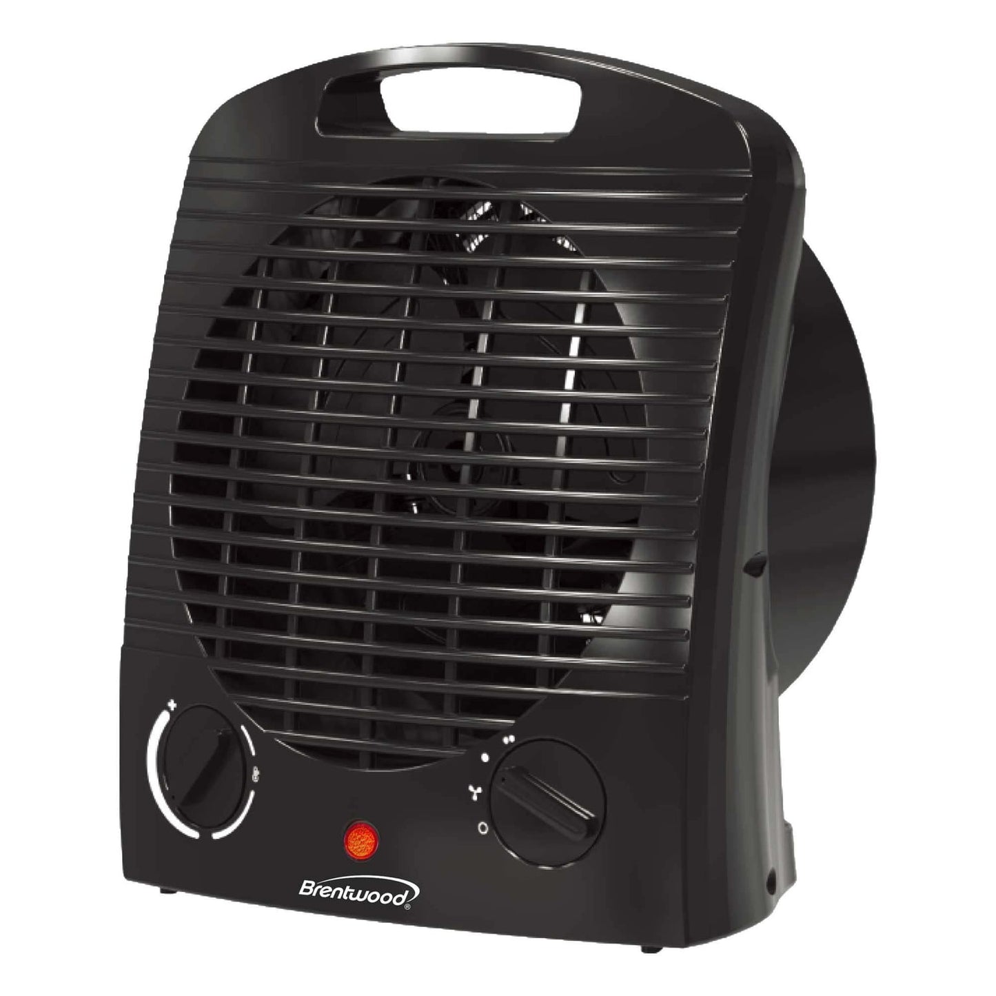 Brentwood 1,500-Watt-Max Portable Electric Space Heater and Fan, Black, H-F306BK, H-F306BK