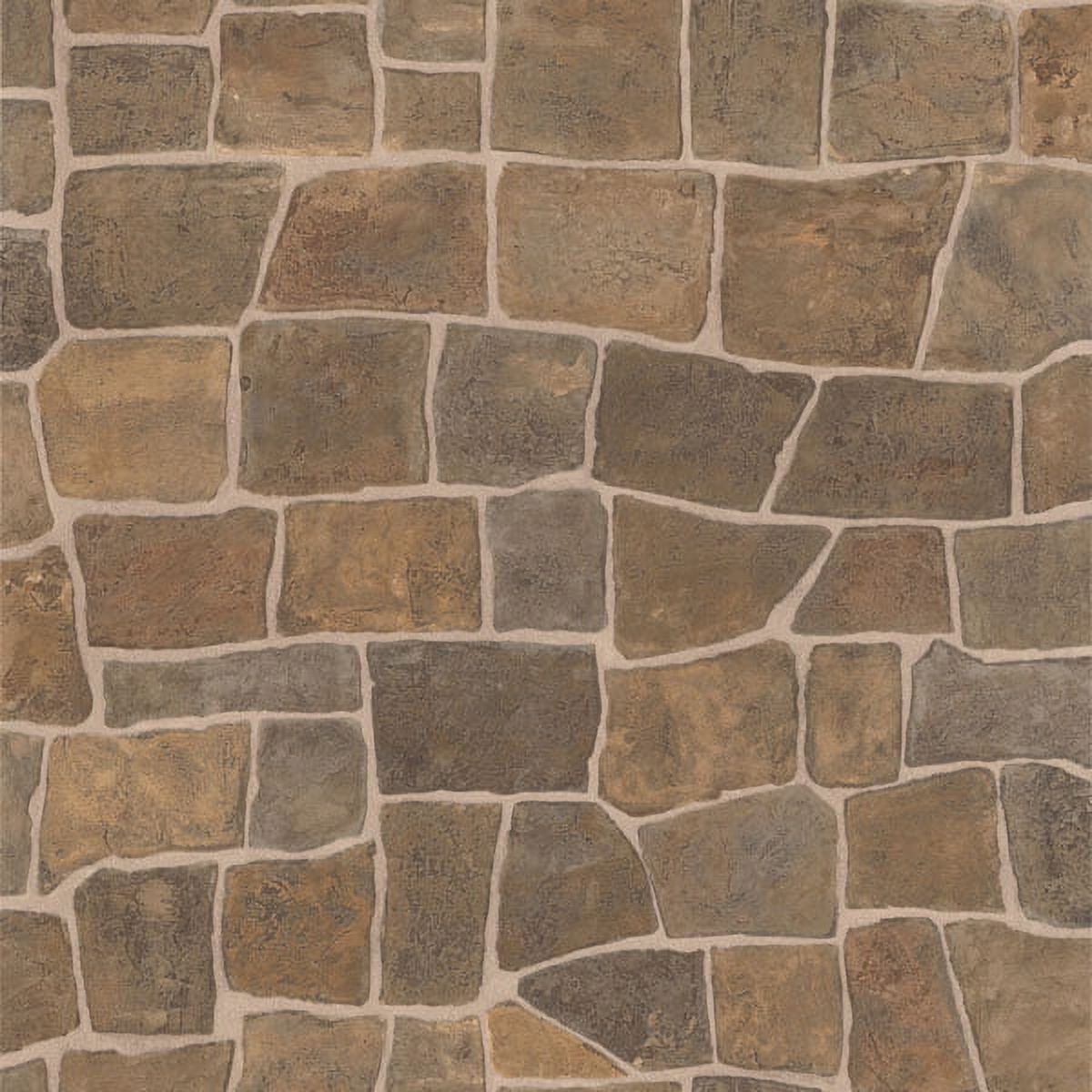 Brewster Flagstone Taupe Slate Path Wallpaper, 20.5-in by 33-ft, 56.4 sq. ft