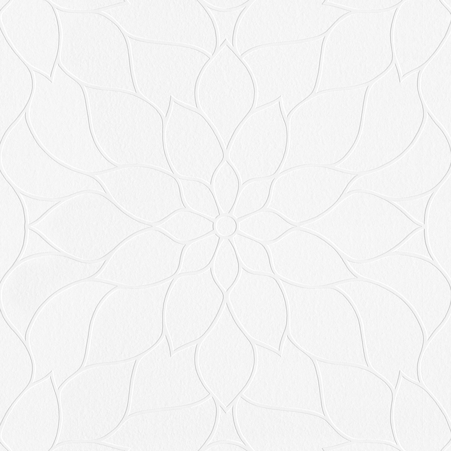 Brewster Home Fashions Anselm White Floral Bloom Paintable Wallpaper