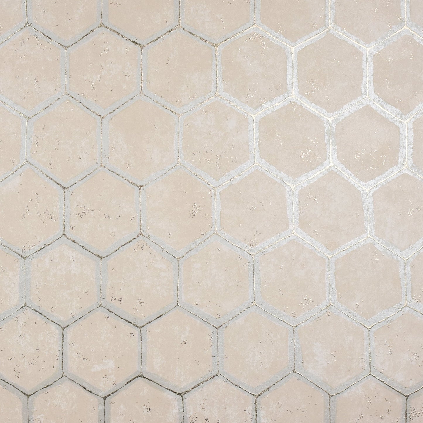 Brewster Starling Copper Honeycomb Wallpaper