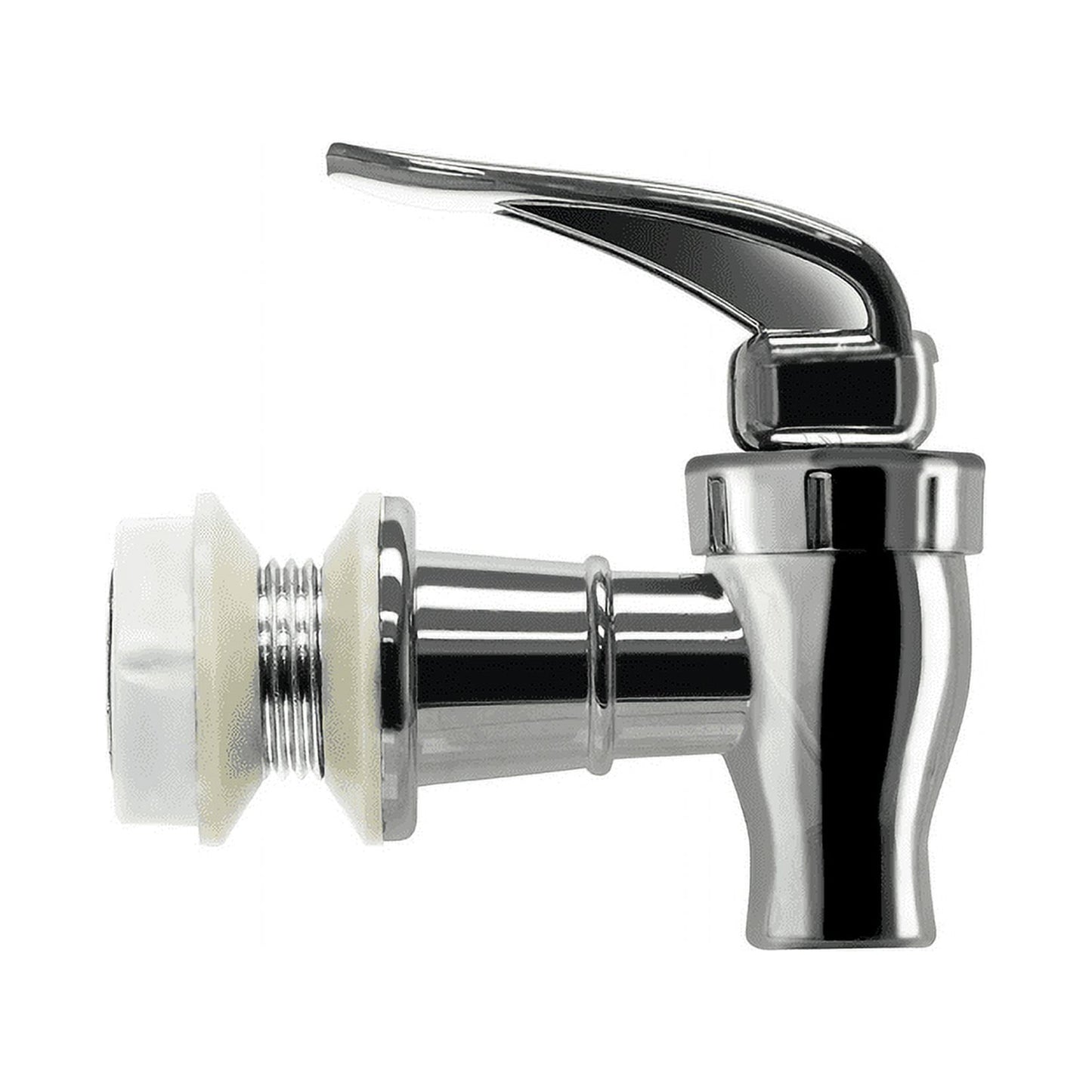 Brio Válvula de Repuesto para Dispensador de Agua, Paquete de 12, Grifo y Grifo para Enfriador para Dispensadores de Bebidas, Recipientes, Enfriadores y Más, Material Seguro para Alimentos sin BPA (Cromo)