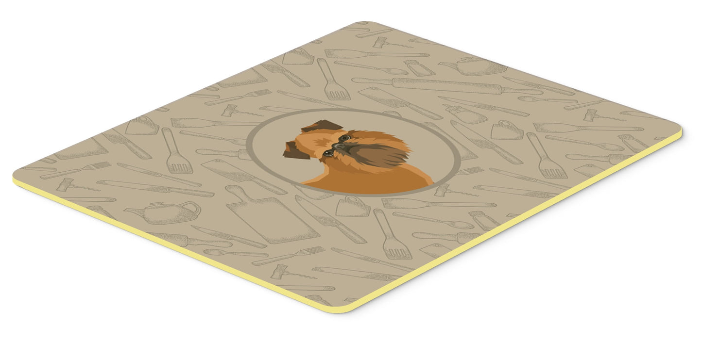 Brussels Griffon In the Kitchen Kitchen or Bath Mat 24x36