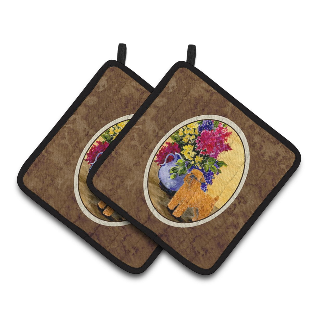 Brussels Griffon Pair of Pot Holders