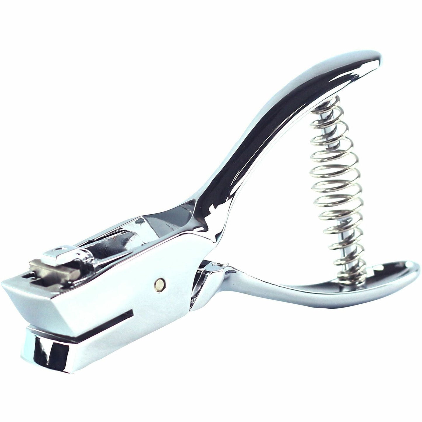 Business Source, BSN39282, Handheld 15mm Slot Punch, 1 Each, Silver,Chrome