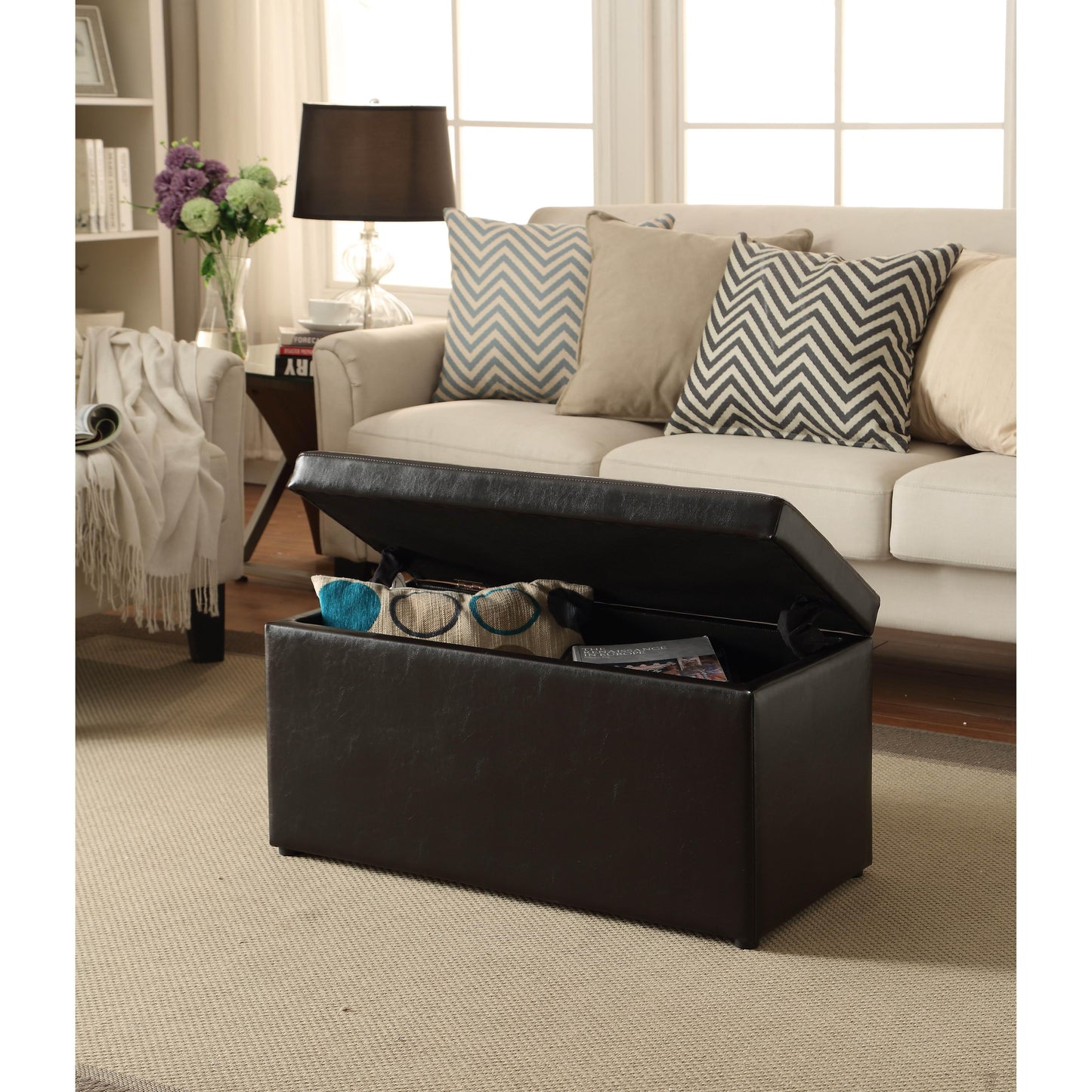Buy 1, Get 1 50%! Better Homes & Gardens 30-Inch Hinged Storage Ottoman