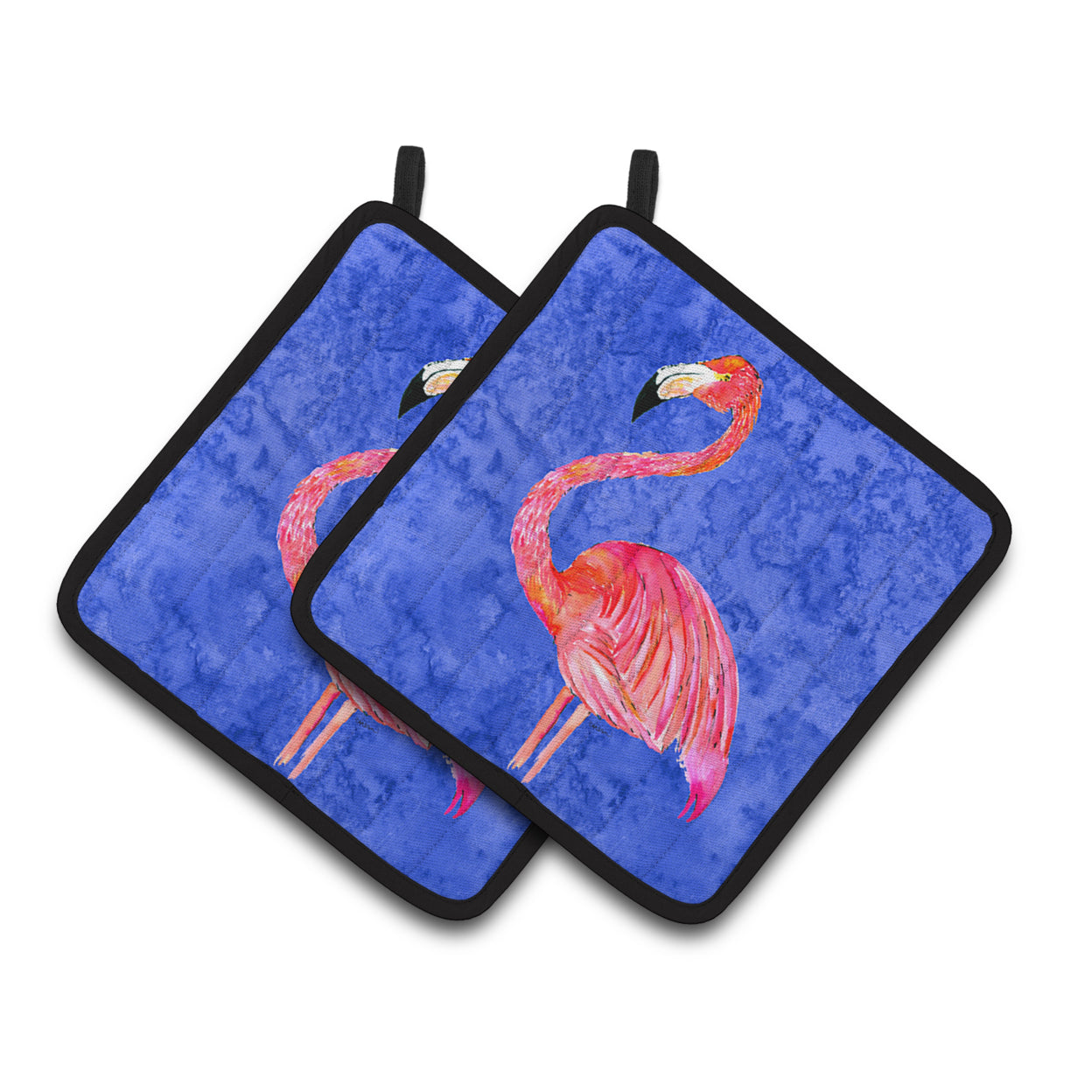 Caroline's Treasures 8685PTHD Flamingo Pair of Pot Holders , 7.5HX7.5W, multicolor