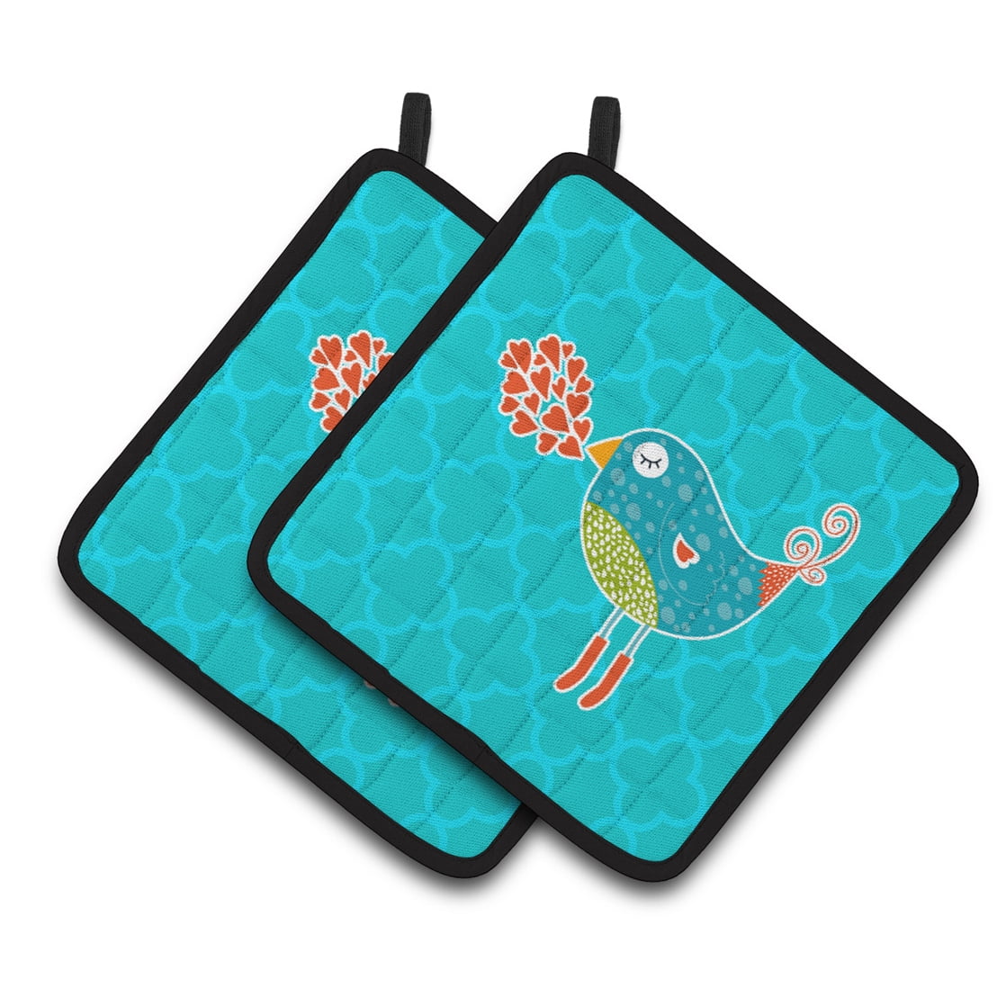 Birdy Love Pair of Pot Holders