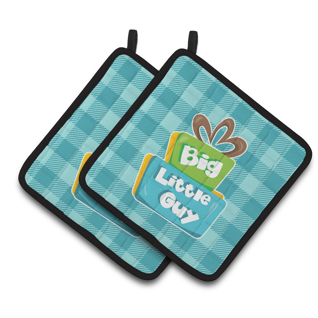 Caroline's Treasures Boy Big Little Guy Pair of Pot Holders