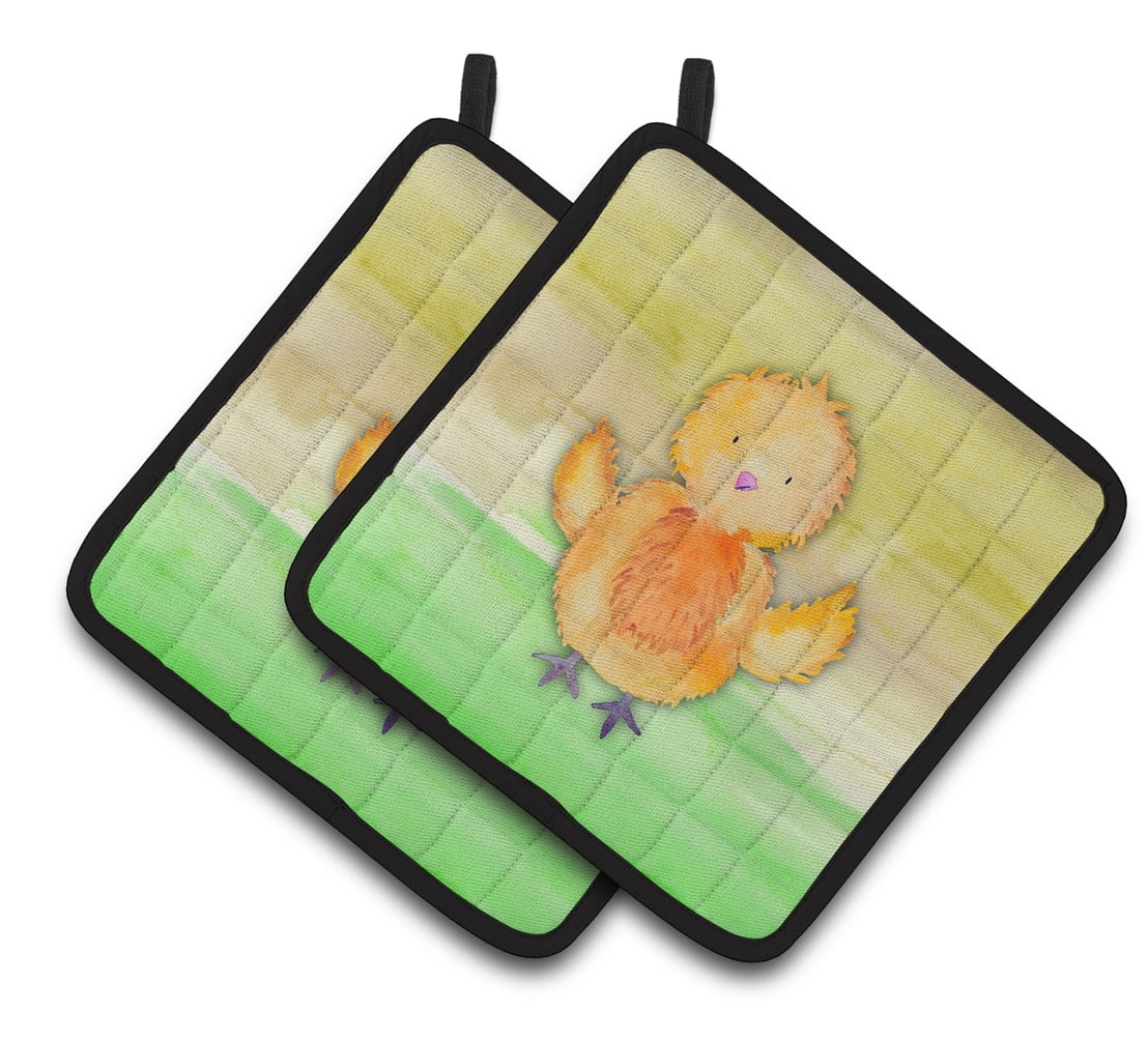 Caroline's Treasures Chicken Watercolor Pair of Pot Holders