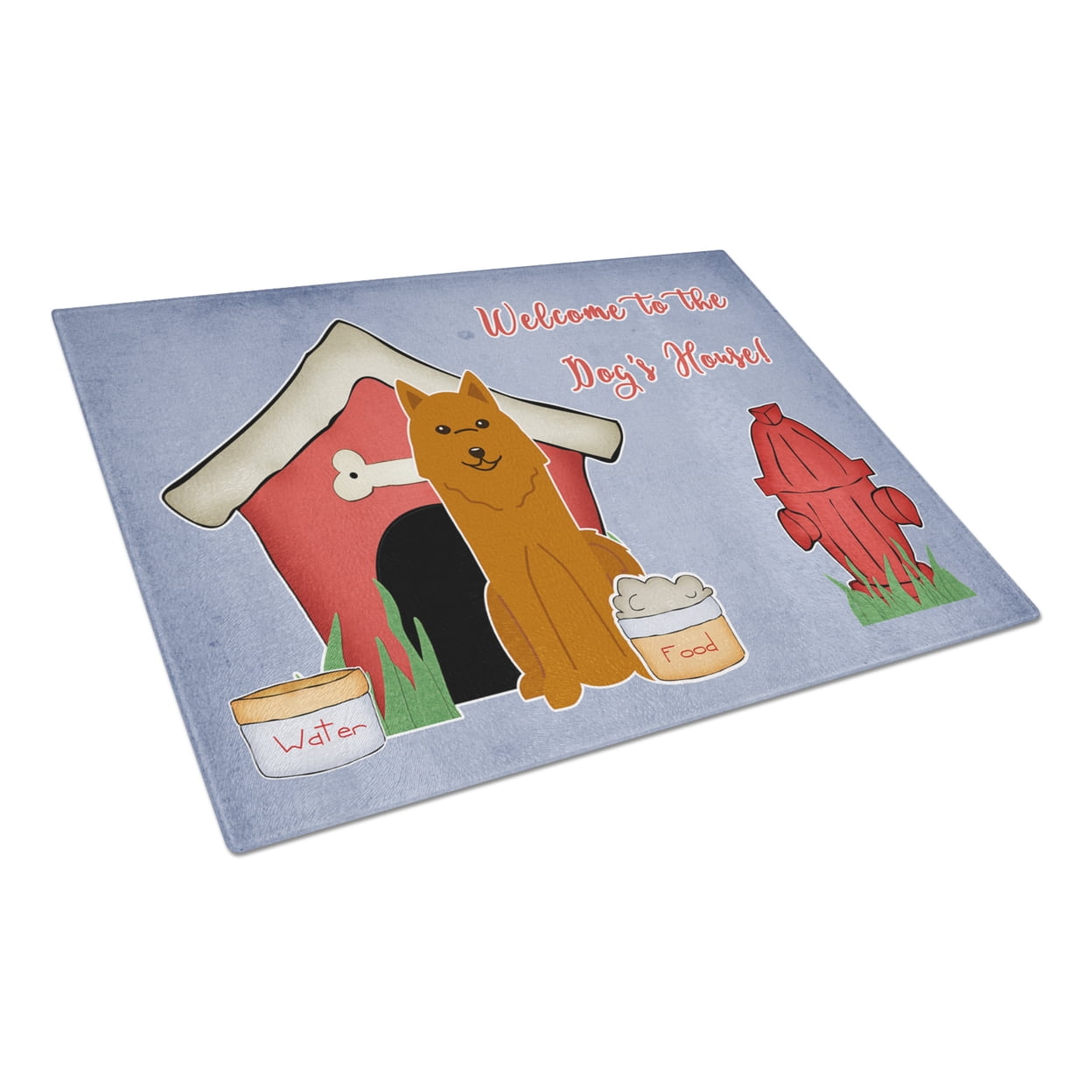 Caroline's Treasures Dog House Collection Karelian Bear Dog Glass Cutting Board Large