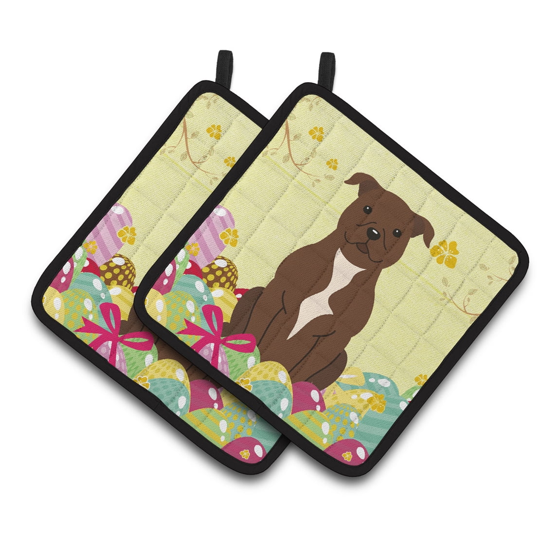 Caroline's Treasures Easter Staffie Bull Terrier