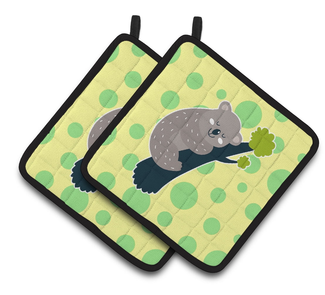 Caroline's Treasures Koala Naptime Pair of Pot Holders