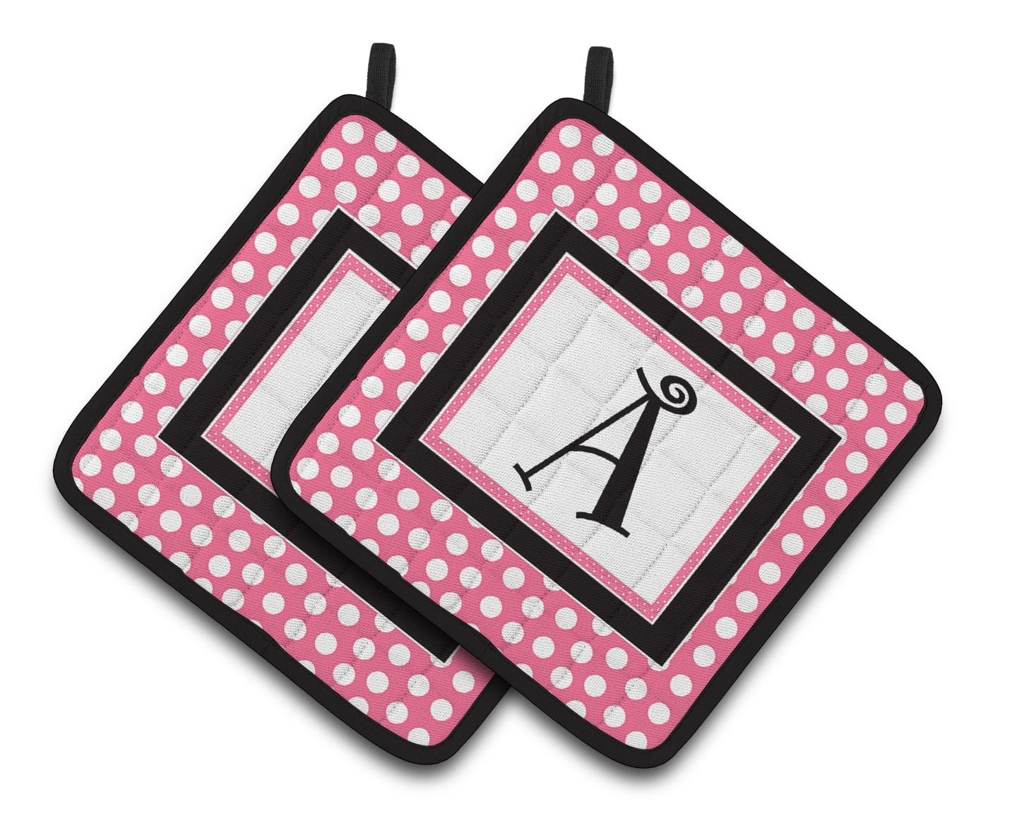 Caroline's Treasures Polka Dots Potholder (Set of 2)