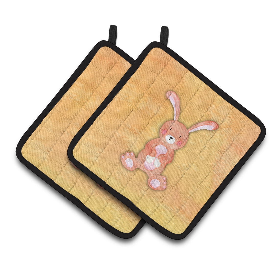 Caroline's Treasures Rabbit Watercolor Pair of Pot Holders