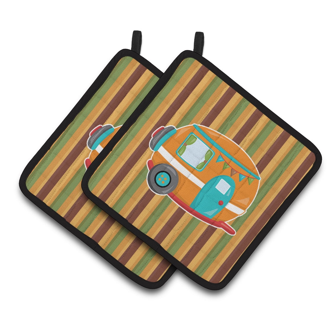 Retro Camper Pair of Pot Holders