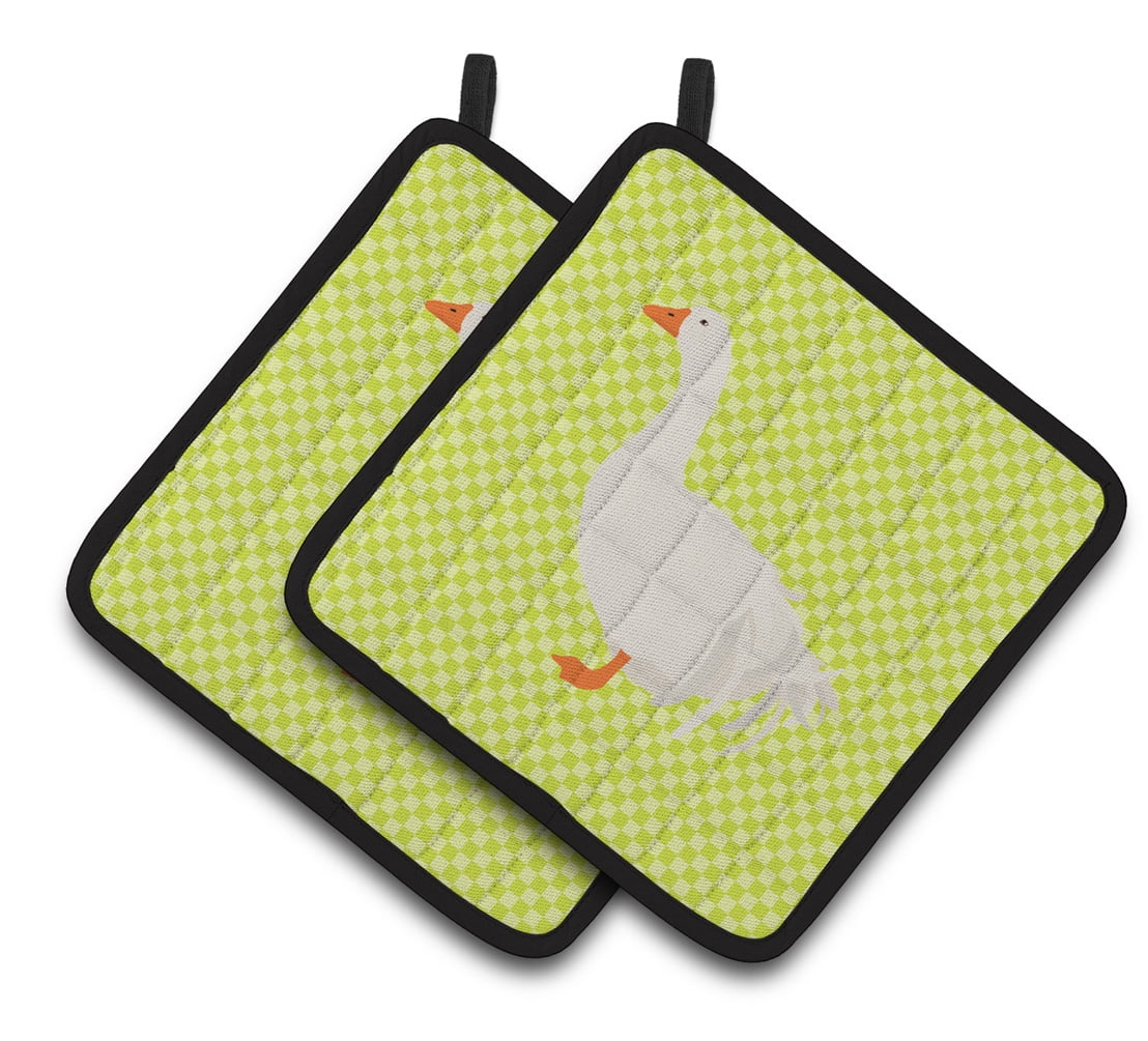 Caroline's Treasures Sebastopol Goose Green Pair of Pot Holders