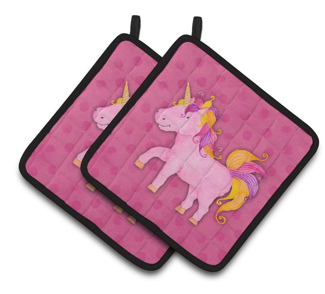 Caroline's Treasures Unicorn Watercolor Pair of Pot Holders