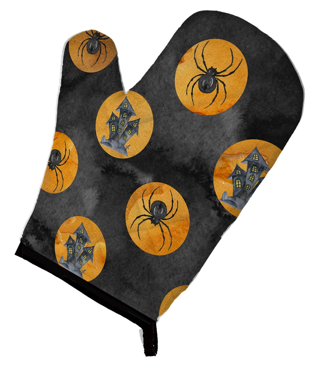 Watecolor Halloween Circles Oven Mitt