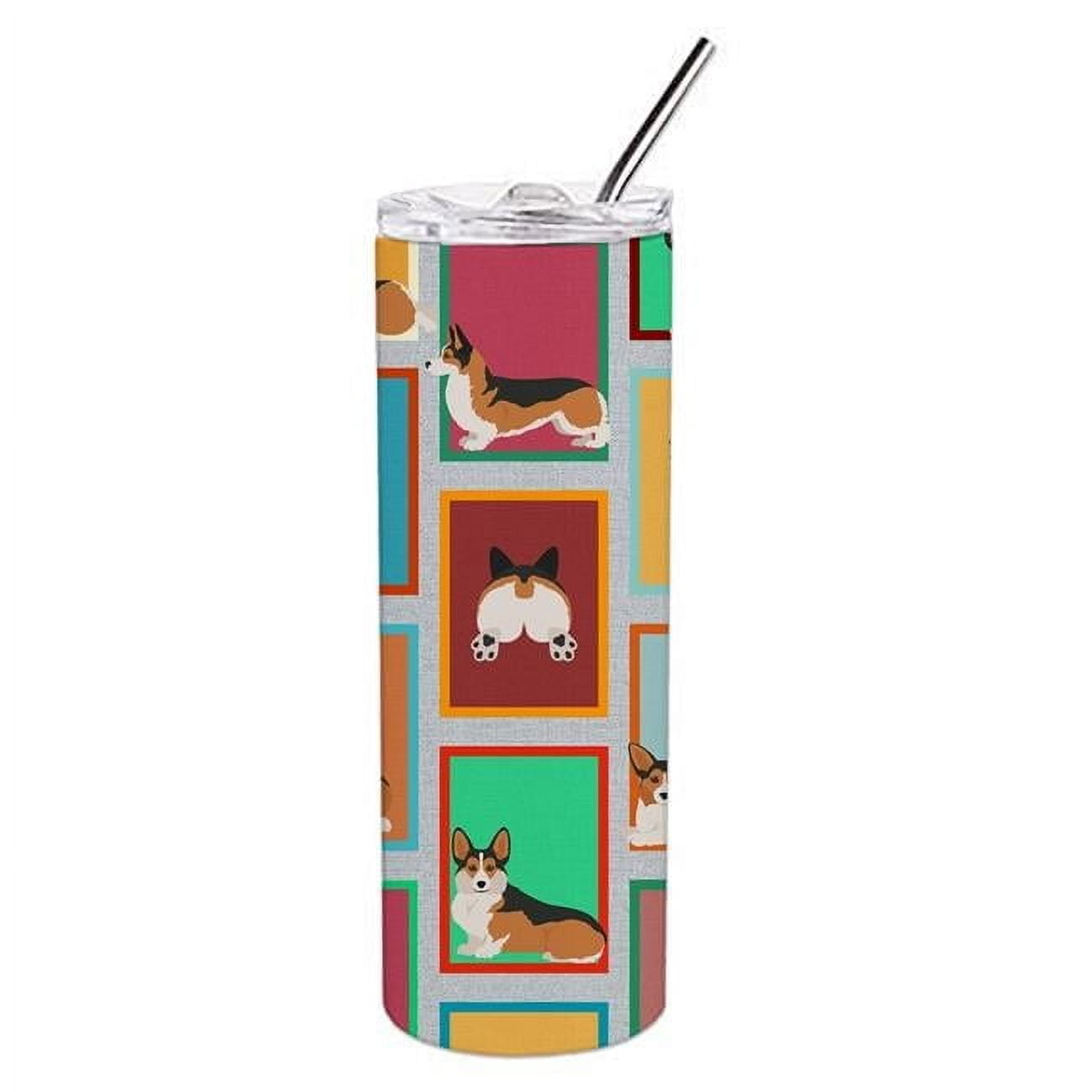 Carolines Treasures MLM1174TBL20 20 oz Lots of Sable Pembroke Corgi Stainless Steel Skinny Tumbler